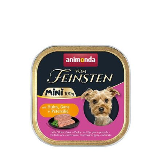 ANIMONDA paštika Vom Feinsten MINI - kuře, husa, petržel pro psy 100 g