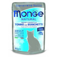 MONGE NATURAL kapsička tuňák v želé se sleděm pro kočky 80 g