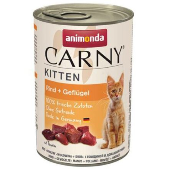 ANIMONDA konzerva CARNY Kitten - hovězí + drůbež 400g