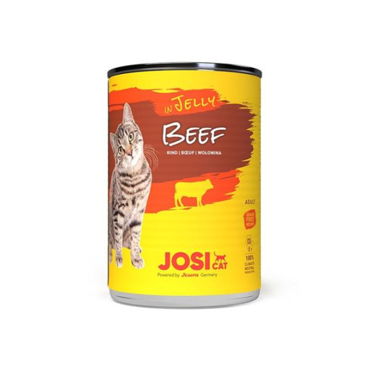 JosiCat konzerva Cat Beef in Jelly 400 g