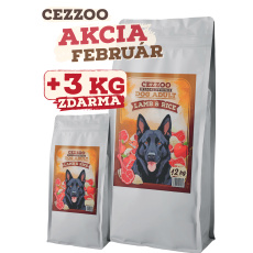 CEZZOO Hypoallergenic Dog Adult Lamb & Rice 12kg + 3kg Zdarma