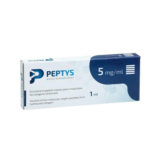 PEPTYS 5 roztok peptidov PEP-51 z kolagénu 5 mg/ml (injekcia predplnená, nízkomolekulárne peptidy (LWP) 1x1 ml)