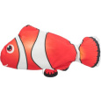 Ryba "NEMO" jako živá, mrskající se, s catnipem, látka, 26 cm (RP 0,90 Kč)