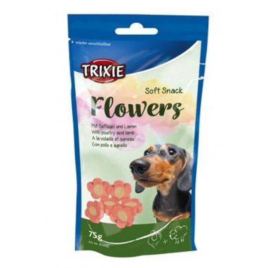 Trixie Flowers jehněč/kuřecí kytičky pro psy 75g TR