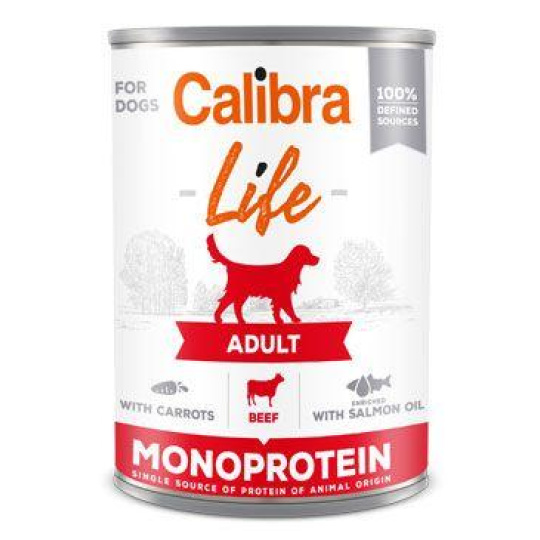 Calibra Dog Life  konz.Adult Beef with carrots 400g