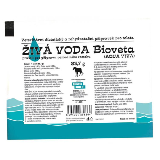 Aqua viva plv.sol. pre teľatá 83,7 g