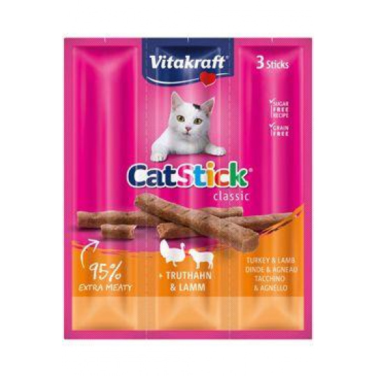 Vitakraft Cat pochoutka Stick mini Turkey+lamb 3x6g