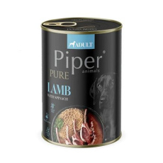 PIPER PLATINUM PURE čisté jehněčí, konzerva pro psy 400 g