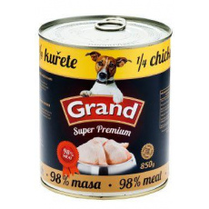 GRAND konz. pes Extra s 1/4 kuřete 850g