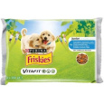 Nestlé Friskies dog Junior s kuraťom a mrkvou v šťave kapsička 4x100 g