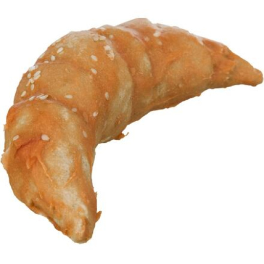 Denta Fun Chicken Croissant [50ks], rohlík z buvolí kůže v kuřecím mase 11 cm, 80g