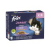 Nestlé FELIX Fantastic cat Multipack junior hovädzie, kura, sardinky, losos v želé kapsička 12x85 g