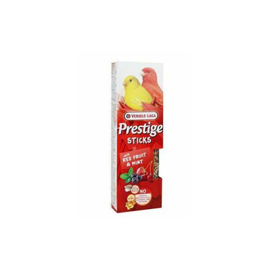 Pamlsok VL Prestige Sticks Canaries with Red Fruist & Mint 2 ks- tyčinka pre kanáriky s červeným ovocím a mätou 60 g