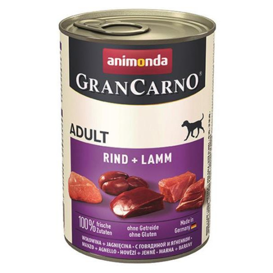 Animonda GRANCARNO® dog adult hovädzie a jahňa bal. 6 x 400g konzerva