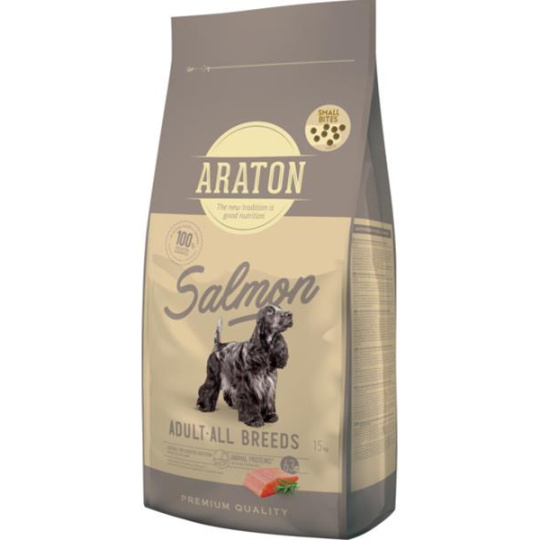 ARATON dog adult all breed salmon small 15 kg