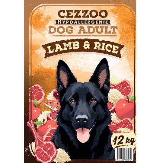 CEZZOO Hypoallergenic Dog Adult Lamb & Rice 3kg